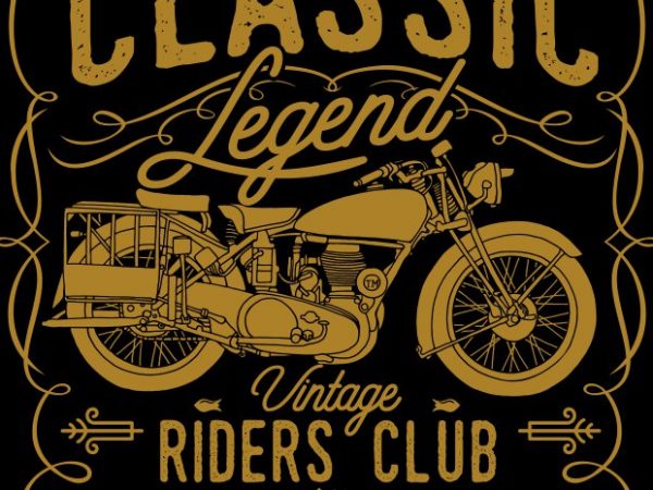 Classic Legend t shirt vector file Classic Legend t shirt vector file