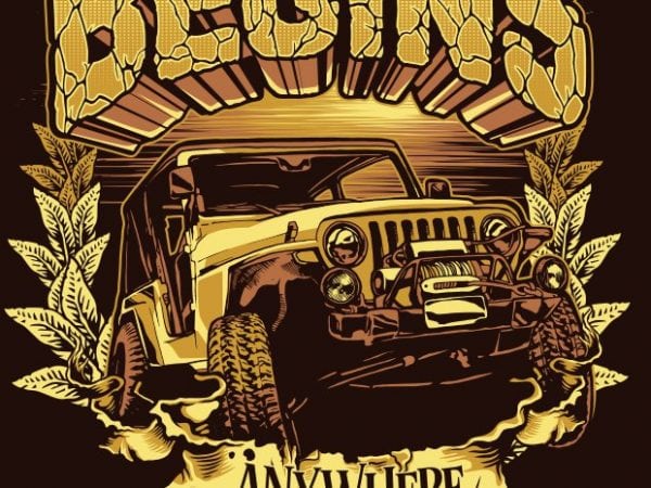 The Adventure begins t shirt designs for sale The Adventure begins t shirt designs for sale