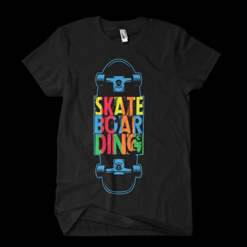 Vector t-shirt SKATE BOARDING ONE buy t shirt design Vector t-shirt SKATE BOARDING ONE buy t shirt design