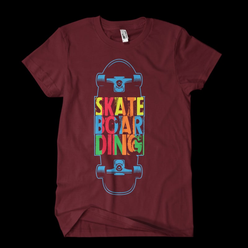 Vector t-shirt SKATE BOARDING ONE buy t shirt design Vector t-shirt SKATE BOARDING ONE buy t shirt design