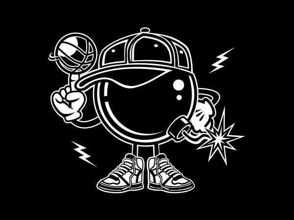 Basketball Bombers Graphic t-shirt design Basketball Bombers Graphic t-shirt design