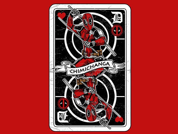 Deadpool Card Graphic t-shirt design buy t shirt design Deadpool Card Graphic t-shirt design buy t shirt design