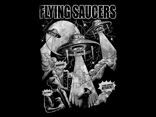 Flying Saucers Vector t-shirt design buy t shirt design Flying Saucers Vector t-shirt design buy t shirt design