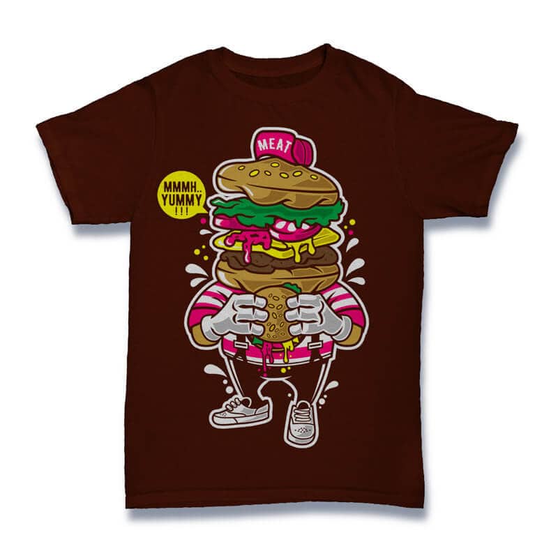I design t-shirt Graphic Burger Love