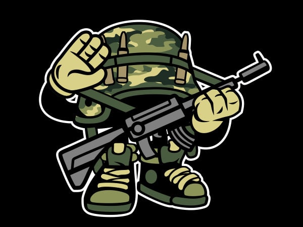 Soldier Vector t-shirt design buy t shirt design Soldier Vector t-shirt design buy t shirt design