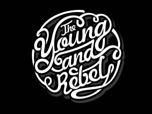 The Young and Rebel tshirt design buy t shirt design The Young and Rebel tshirt design buy t shirt design