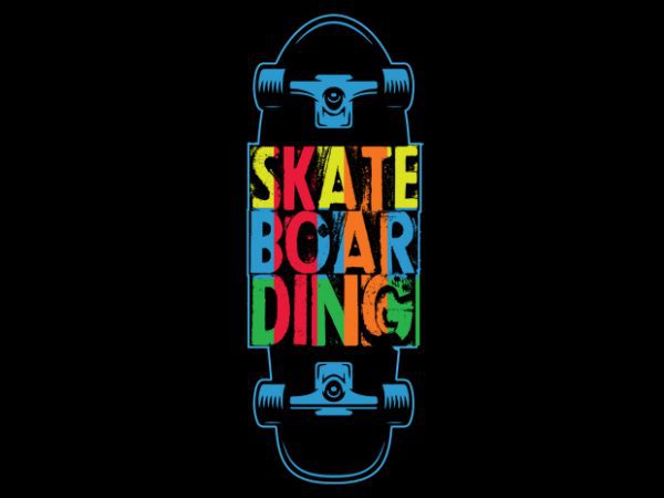 Vector t-shirt SKATE BOARDING ONE buy t shirt design Vector t-shirt SKATE BOARDING ONE buy t shirt design