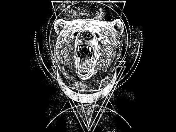 angry bear tshirt design buy t shirt design angry bear tshirt design buy t shirt design