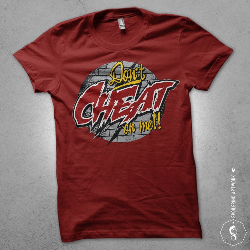 dont cheat on me Vector t-shirt design buy t shirt design dont cheat on me Vector t-shirt design buy t shirt design