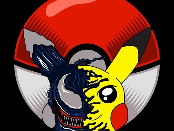 Pika venom T-shirt template design vector illustration buy t shirt design Pika venom T-shirt template design vector illustration buy t shirt design