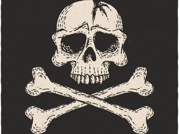 Danger Skull. Vector T-Shirt Design Danger Skull. Vector T-Shirt Design