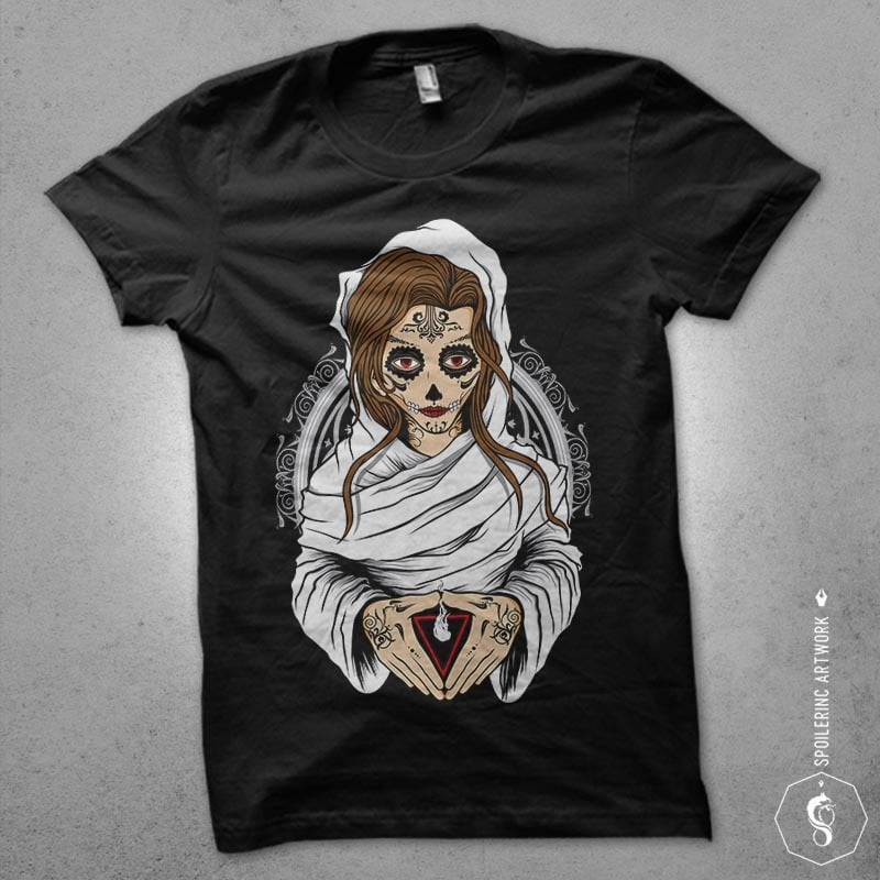 sugar nun Vector t-shirt design buy t shirt design sugar nun Vector t-shirt design buy t shirt design