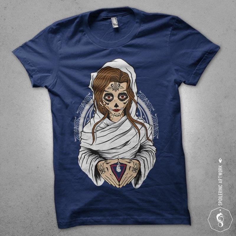sugar nun Vector t-shirt design buy t shirt design sugar nun Vector t-shirt design buy t shirt design