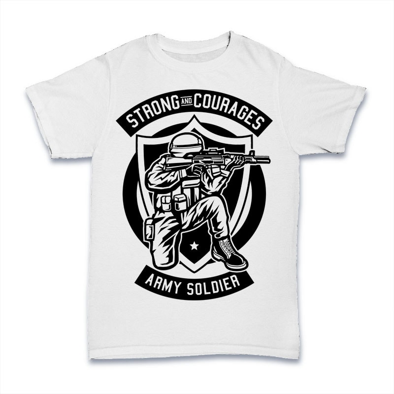 Download Army Soldier t shirt vector