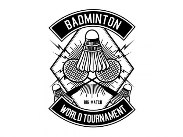 Badminton Tshirt Design buy t shirt design Badminton Tshirt Design buy t shirt design