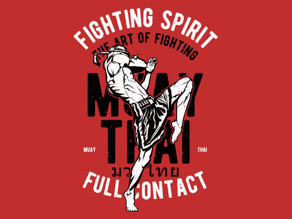 Fighting Spirit Vector t-shirt design Fighting Spirit Vector t-shirt design