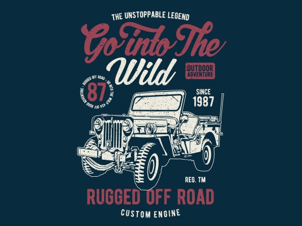 Go Into The Wild Vector t-shirt design buy t shirt design Go Into The Wild Vector t-shirt design buy t shirt design