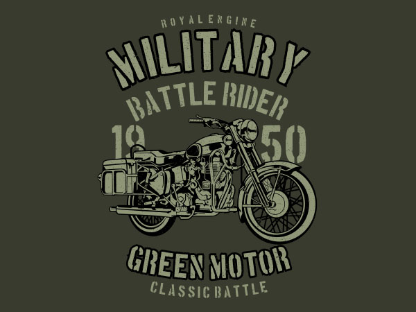Green Military Ride Graphic t-shirt design buy t shirt design Green Military Ride Graphic t-shirt design buy t shirt design