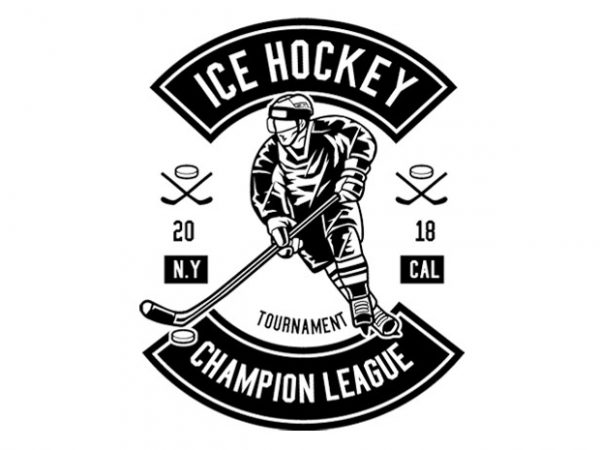 Ice Hockey Champion League Tshirt Design buy t shirt design Ice Hockey Champion League Tshirt Design buy t shirt design