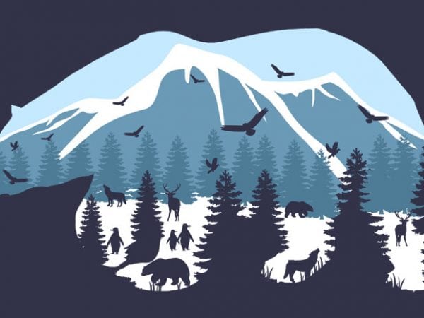 Pollar Bear Tshirt Design Pollar Bear Tshirt Design