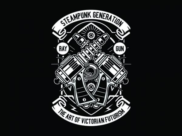 Retro Gun Tshirt Design buy t shirt design Retro Gun Tshirt Design buy t shirt design