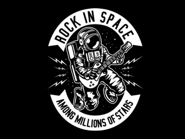 Rock In Space Tshirt Design buy t shirt design Rock In Space Tshirt Design buy t shirt design