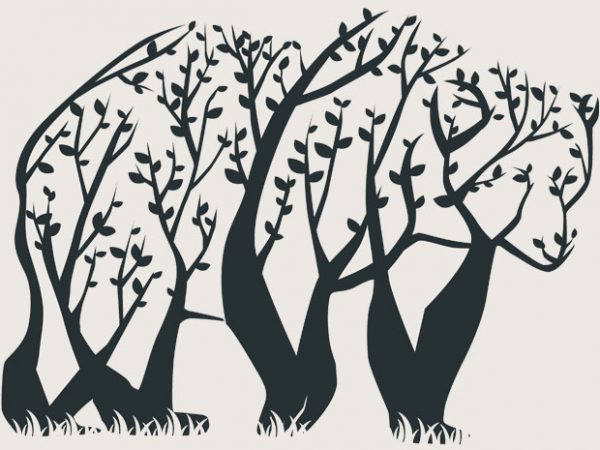 Tree Bear Tshirt Design Tree Bear Tshirt Design
