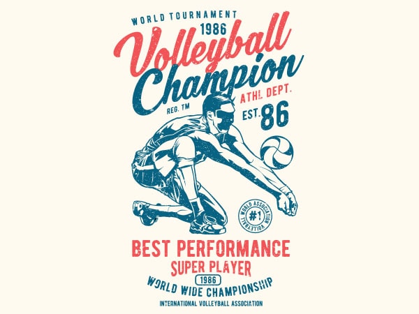 Volleyball Champion Vector t-shirt design buy t shirt design Volleyball Champion Vector t-shirt design buy t shirt design