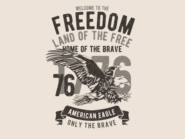 Welcome To The Freedom Graphic t-shirt design buy t shirt design Welcome To The Freedom Graphic t-shirt design buy t shirt design