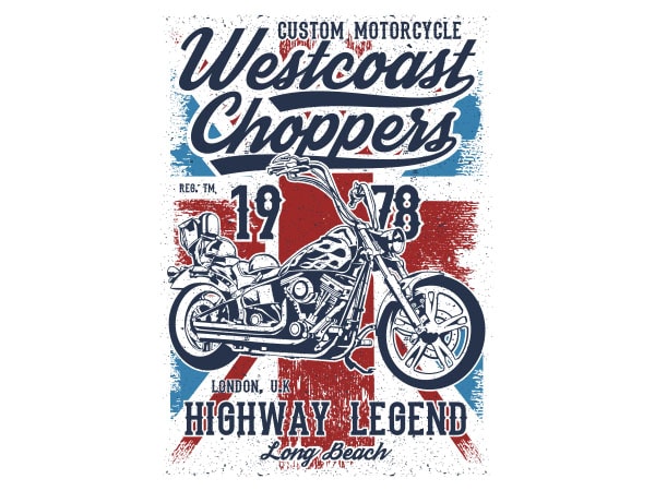 Westcoast Choppers Vector t-shirt design buy t shirt design Westcoast Choppers Vector t-shirt design buy t shirt design