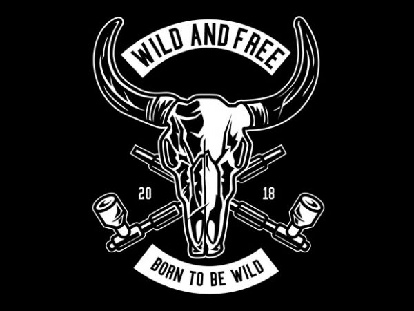 Wild And Free Tshirt Design buy t shirt design Wild And Free Tshirt Design buy t shirt design