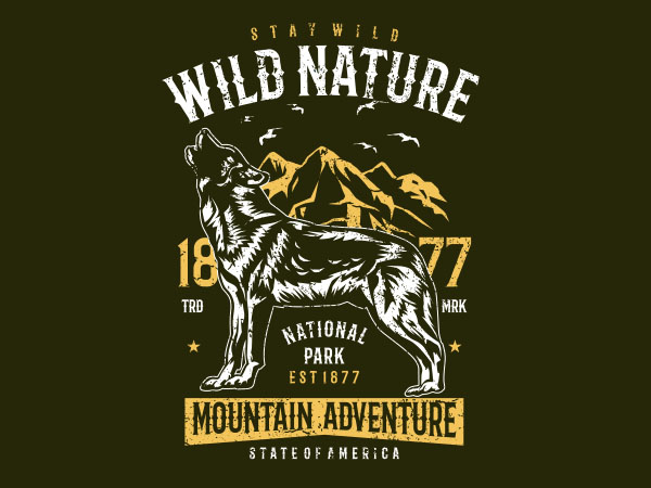 Wild Nature Vector t-shirt design Wild Nature Vector t-shirt design