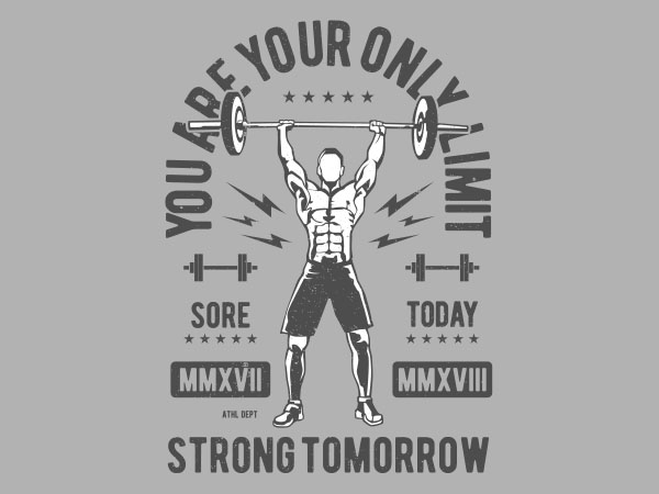 You Are Your Only Limit Vector t-shirt design buy t shirt design You Are Your Only Limit Vector t-shirt design buy t shirt design