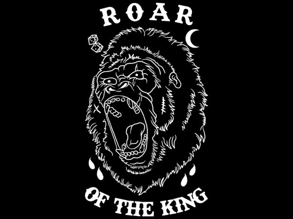 roar of the king tshirt design buy t shirt design roar of the king tshirt design buy t shirt design