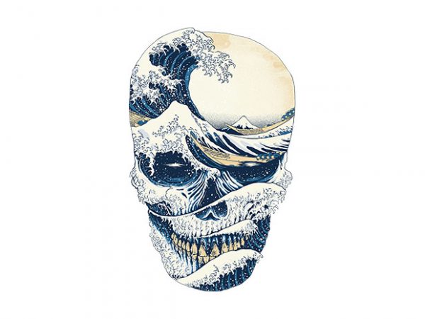 The Great Wave off Skull buy t shirt design The Great Wave off Skull buy t shirt design