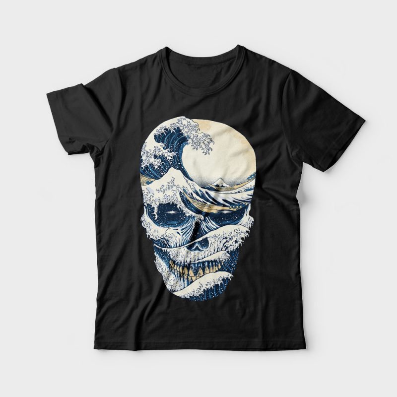 The Great Wave off Skull buy t shirt design The Great Wave off Skull buy t shirt design