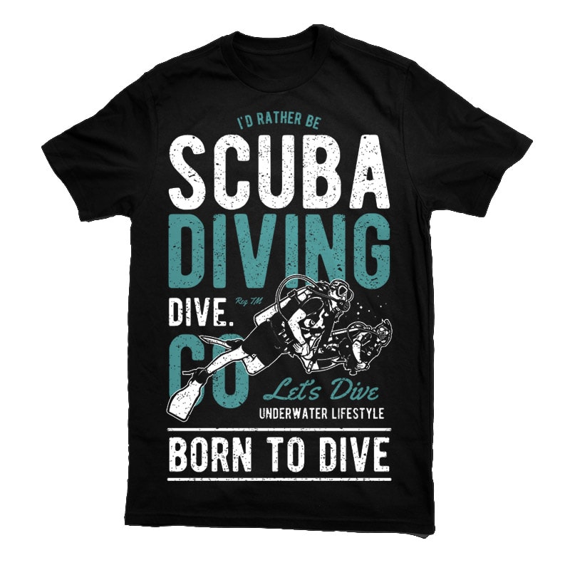 scuba diving tshirts