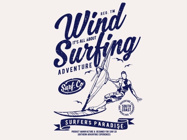 Wind Surfing Vector t-shirt design buy t shirt design Wind Surfing Vector t-shirt design buy t shirt design