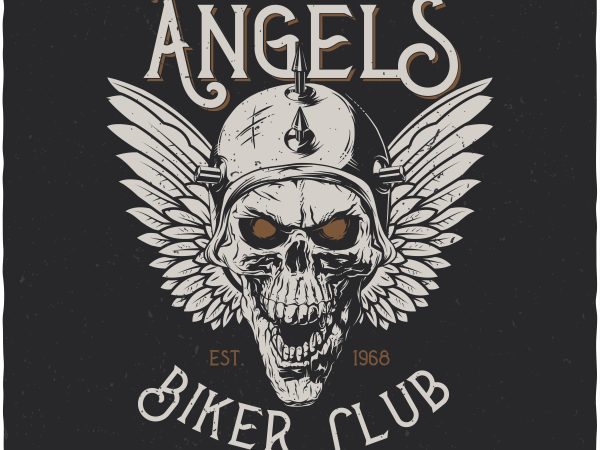 Steel angels. Vector T-Shirt Design buy t shirt design Steel angels. Vector T-Shirt Design buy t shirt design