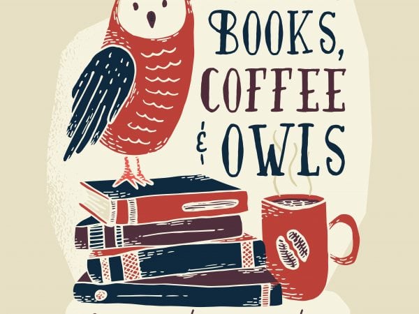 books coffee owl t shirt template books coffee owl t shirt template