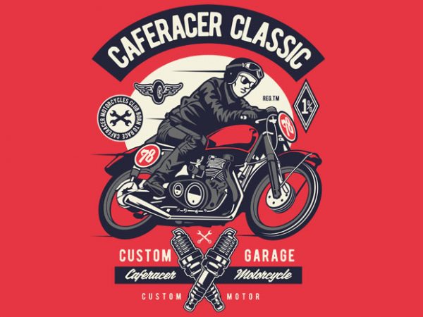 Caferacer Rider Classic buy t shirt design Caferacer Rider Classic buy t shirt design
