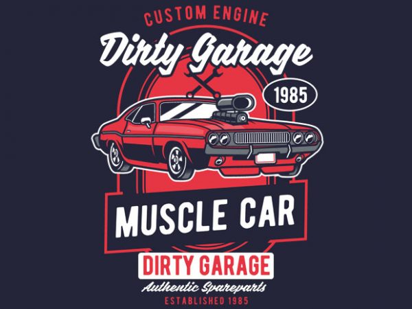 full custom garage t shirts