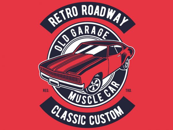 Retro Roadway buy t shirt design Retro Roadway buy t shirt design