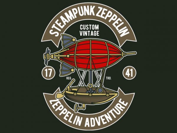 Steampunk Zeppelin buy t shirt design Steampunk Zeppelin buy t shirt design