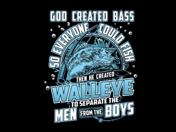 Born To Fish Walleye Vector t-shirt design Born To Fish Walleye Vector t-shirt design