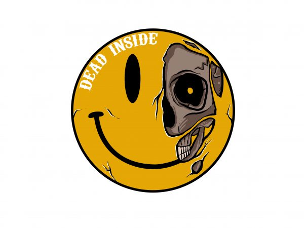 Dead Inside t shirt vector illustration Dead Inside t shirt vector illustration