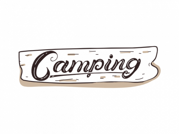 Hand drawn Camping shield outdoor shirt designs Hand drawn Camping shield outdoor shirt designs