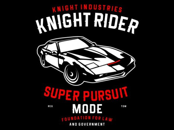 Knight Rider t shirt vector art Knight Rider t shirt vector art