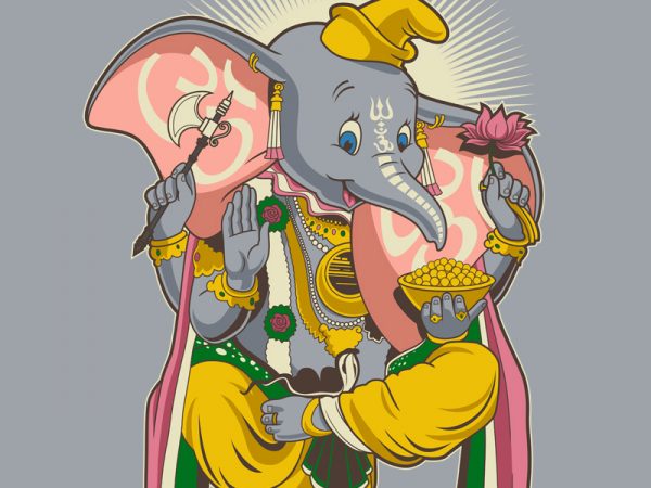 Little Ganesh t shirt vector graphic Little Ganesh t shirt vector graphic