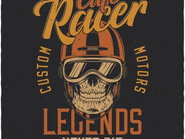 Cafe racer. Vector T-Shirt Design Cafe racer. Vector T-Shirt Design